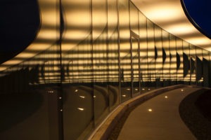 building at night