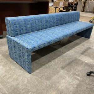 large upholstered office lounge bench