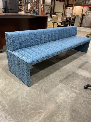 large upholstered office lounge bench