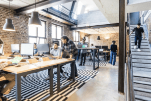 a modern office setting transform your office with modern lighitng