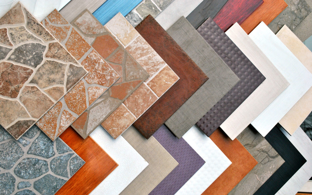 Ceramic flooring tiles in different colors to show the benefits of modern ceramic flooring
