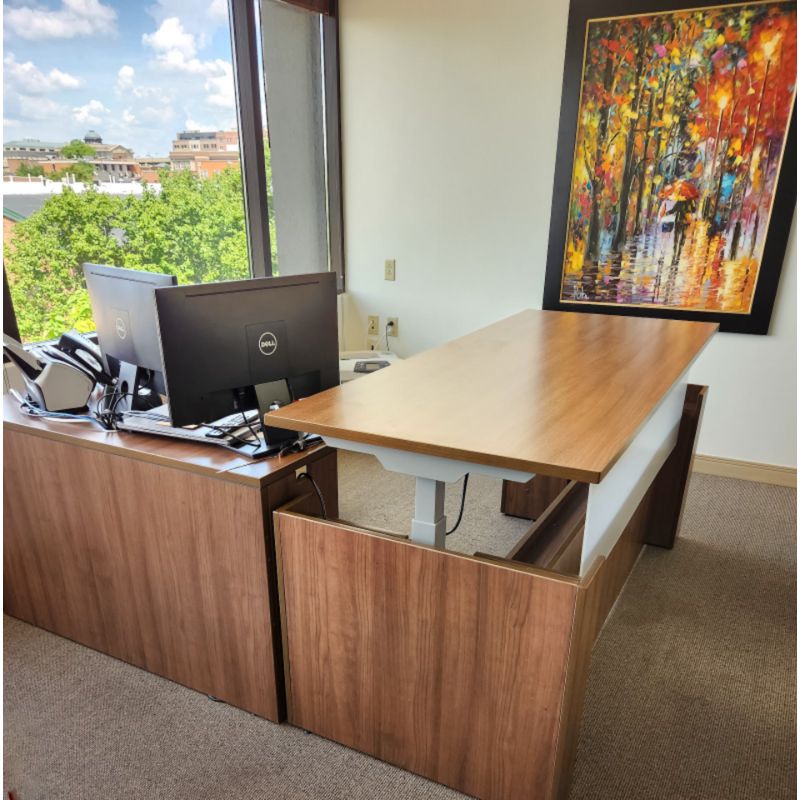Photo of a space with modern commercial office furniture
