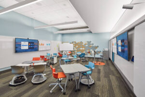 module furniture in a classroom